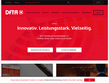 Tablet Screenshot of dfta.de